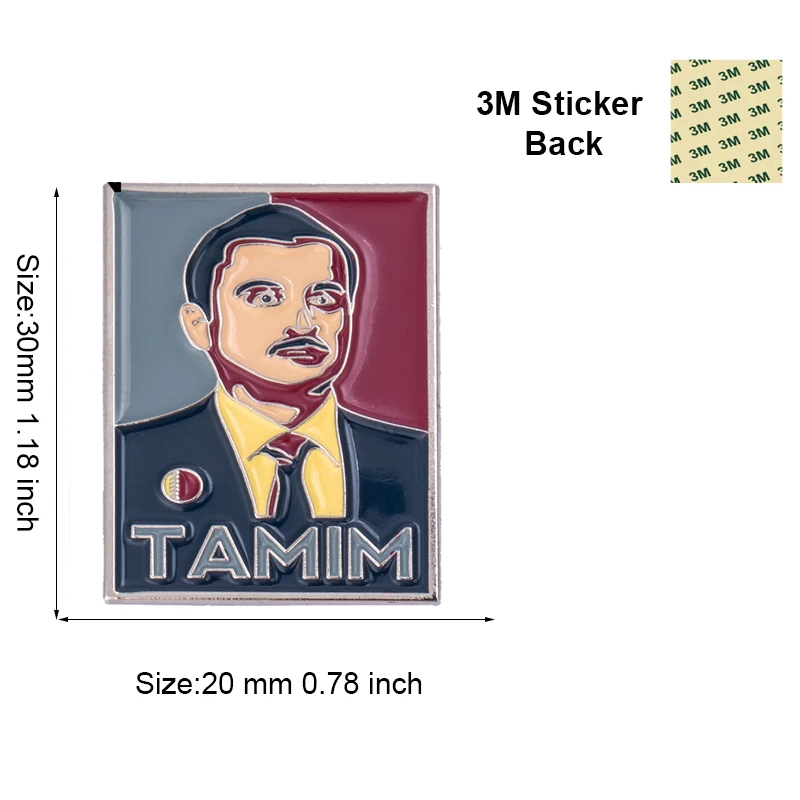 Qatar Mobile Phone 3M Sticker Badge Metal Pin Broooches Pins
