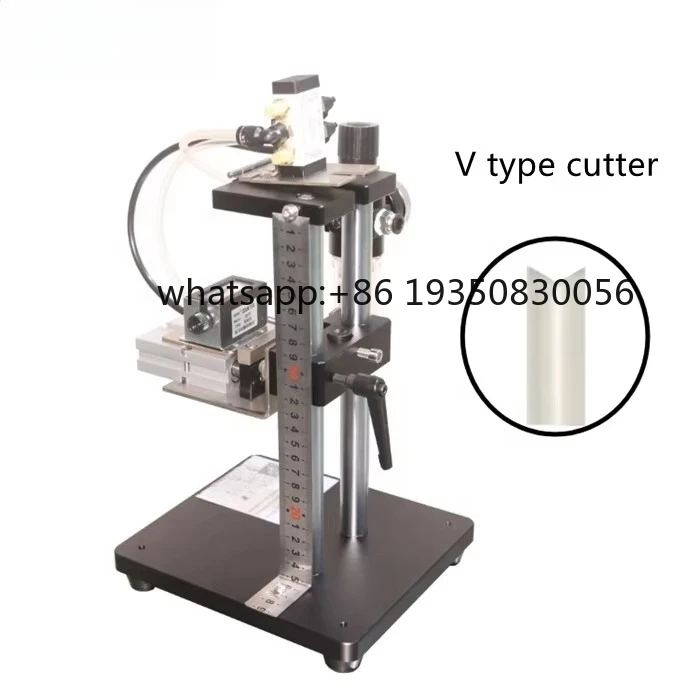 2026-Adjustable Hand Held Semi Auto Pipe Cutting Machine Tube Portable Cutting Machine Plastic Tubing for Lotion Perfume Bottle