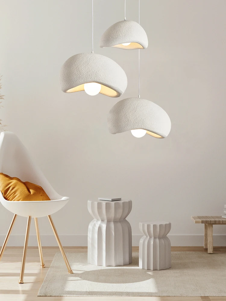 مصباح معلق لغرفة المعيشة على طراز وابي سابي الياباني، مصباح مطعم بتصميم حديث، مصباح معلق لغرفة النوم على شكل بار إبداعي