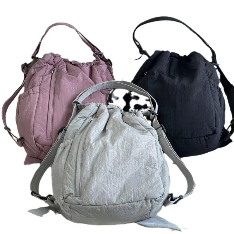 Bolso de hombro con lazo de Color sólido para mujer, bolso de viaje versátil, informal, gran capacidad, bolso de nube de alta calidad, moda de calle