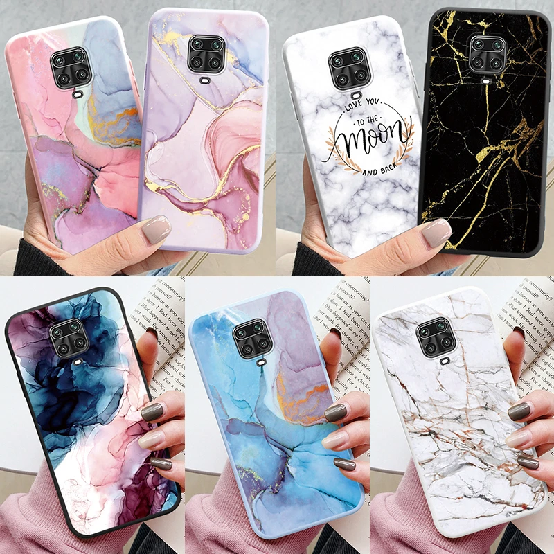 Fashion Marble Cover For Redmi Note 9 Pro Max 9S Soft Protective Cases Silicone Coque Bumper Fundas For Xiaomi Redmi Note 9 Pro