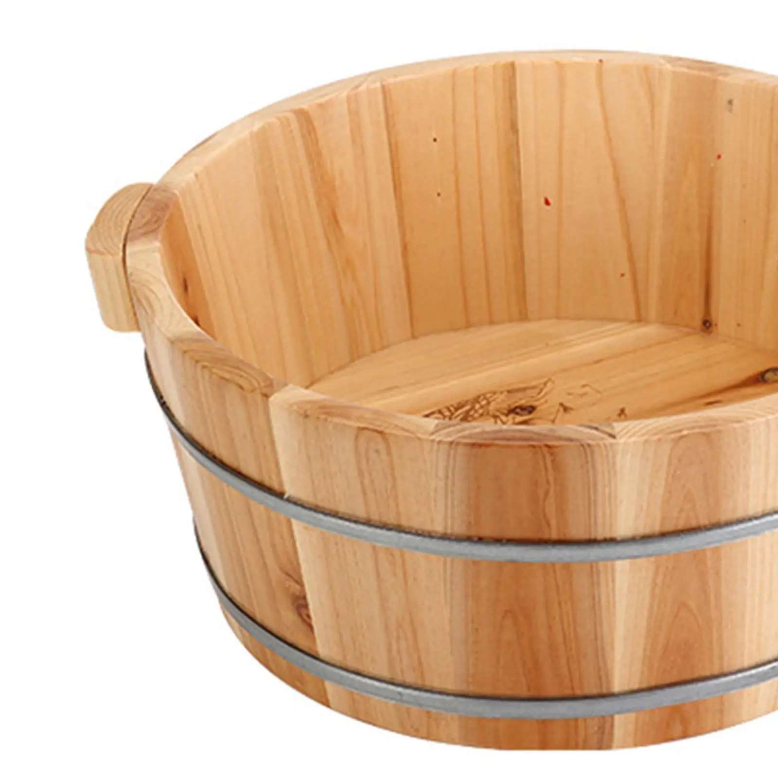 1 Pcs Wooden Footbath Basin Tub Foot Soaking Bath Basin Foot Bucket Sooth Surface Leisure Comfortable for Home Bathroom Supplies