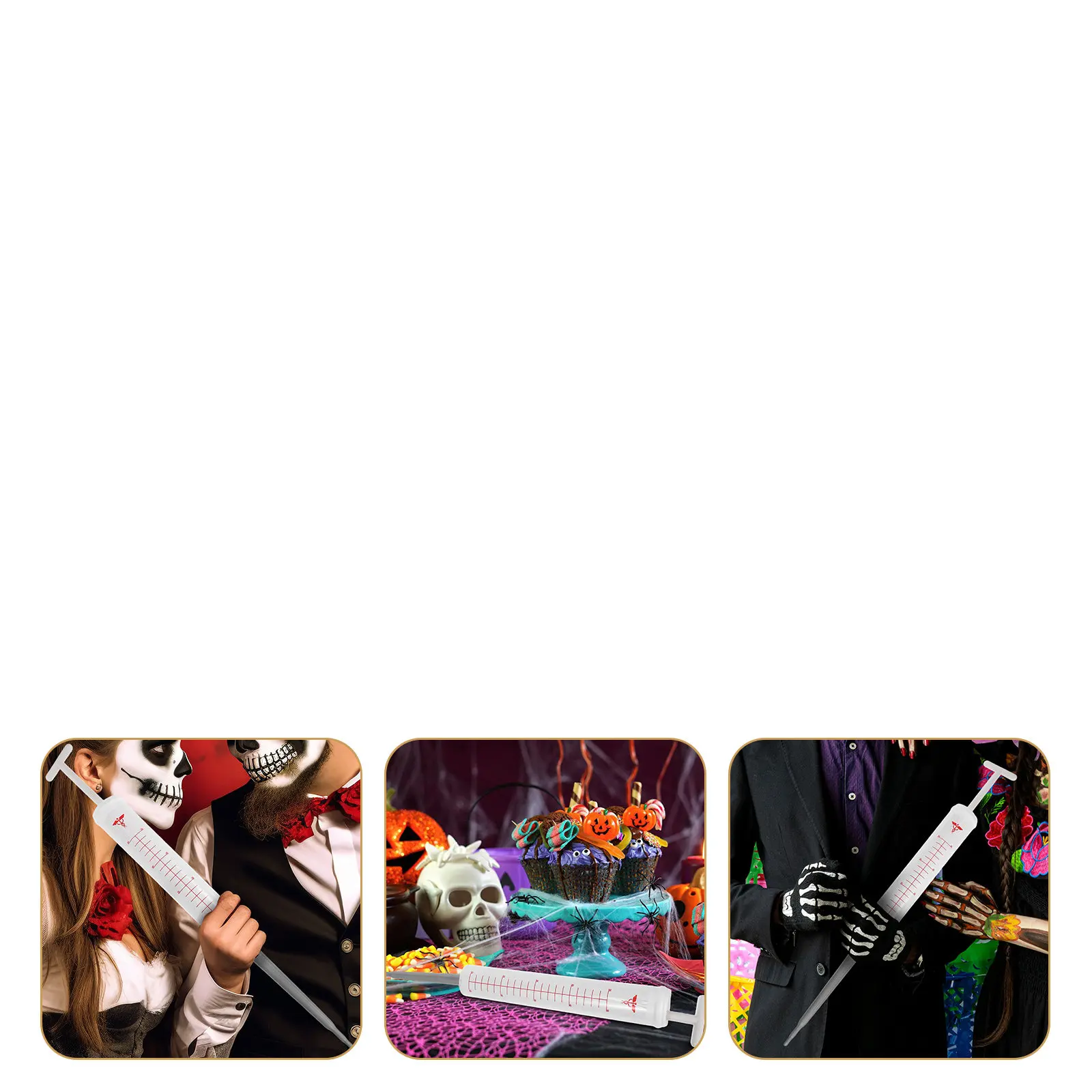 

Giant Fake Syringe Toy with Needle for Halloween Costume Prop Nurse Doctor Roleplay Injector Cylinder Novelty Accessory