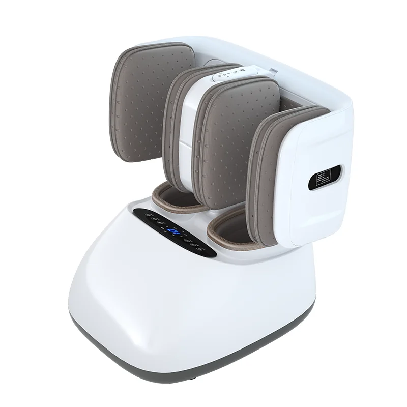 Electric Foot Massager, Shiatsu Deep Tissue, Vibration Air Compression, Heating Timing Control, ABS Plastic, 4 Modes