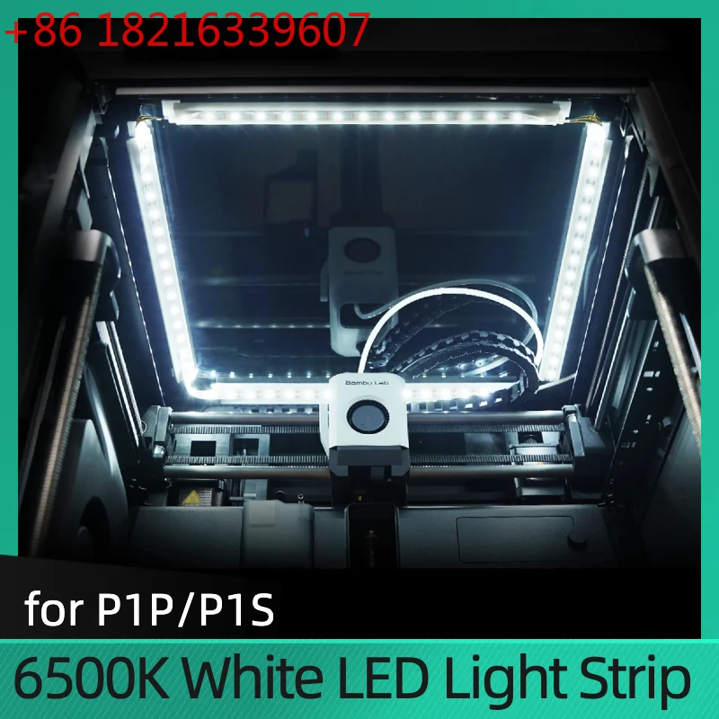 

Light Strip for Bambu P1P/P1S 6500K White LED 5M LED Light for Bambu Lab P1P/P1S Upgrade Accessories Internal Illumination