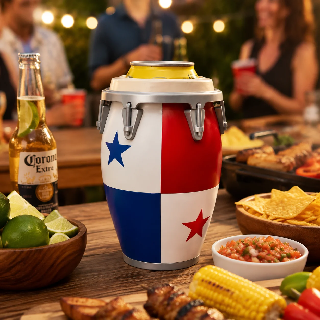 Conga-Style Can Holder Creative Portable Beverage Can Stand For Beer Soda Drinks Outdoor Party BBQ Home Bar Kitchen Accessories