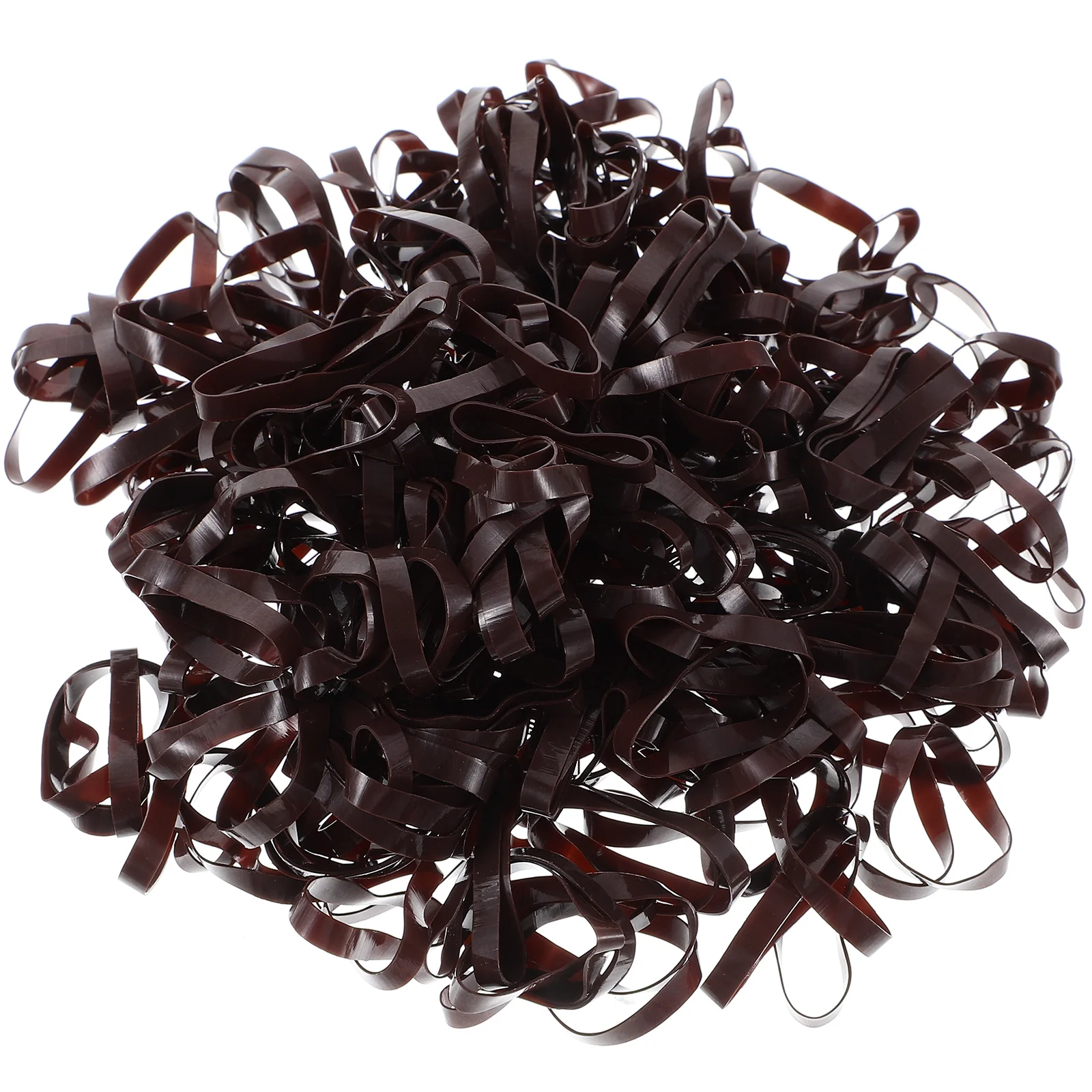 

500 Pcs Hair Ribbons Elastics & Ties Band Small Elasticity Rubber Bands for Coffee