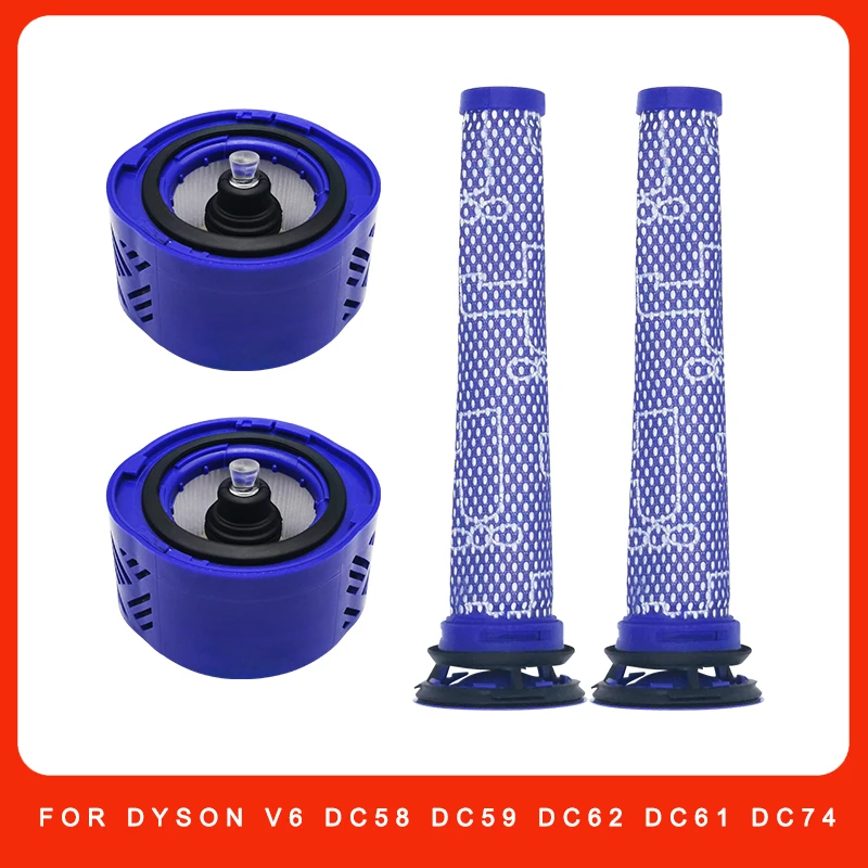 Hepa Post Filters For Dyson V6 DC58 DC59 DC62 DC61 DC74 Animal Absolute Cordless Vacuum Cleaner Replacement Parts