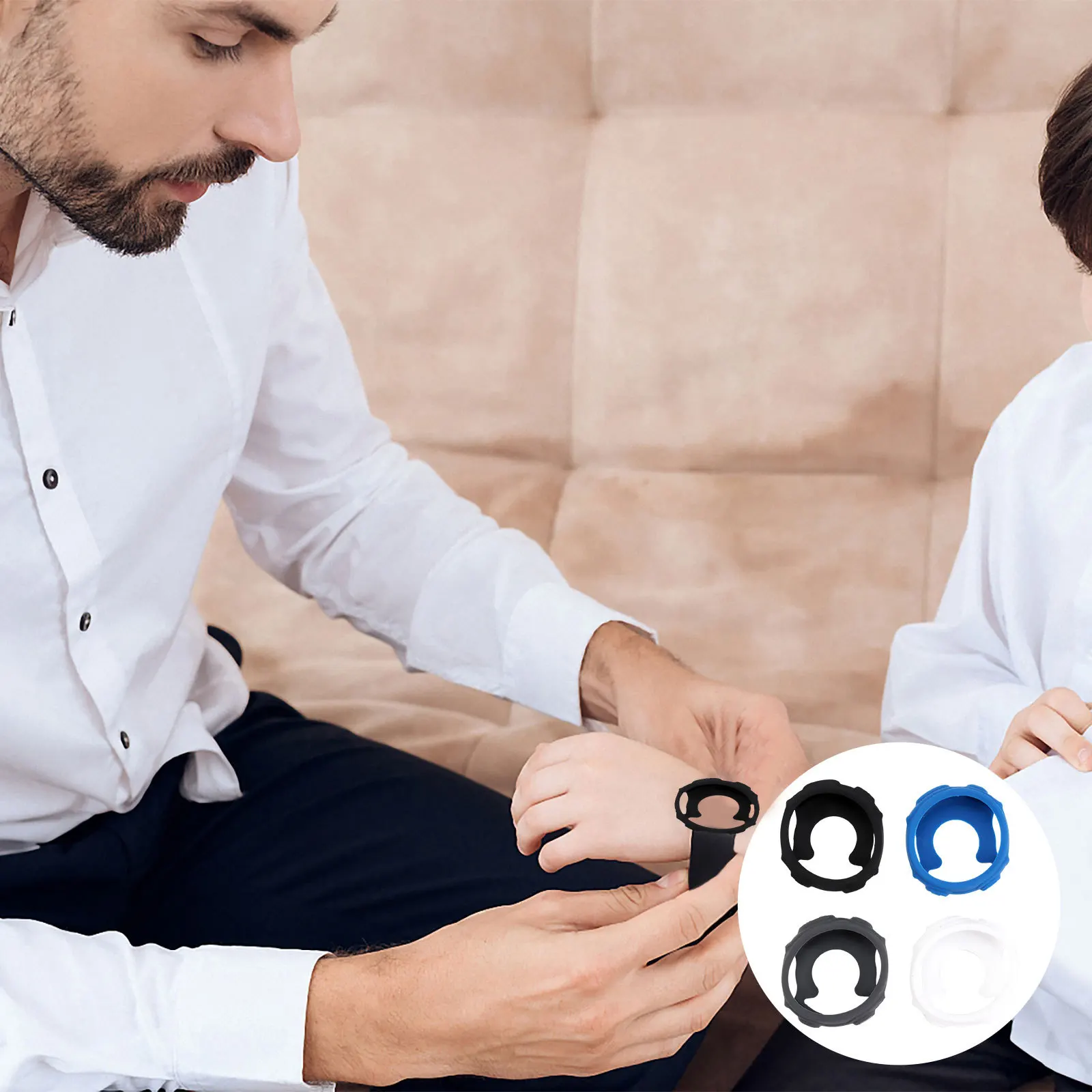 

4Pcs Slim Silicone Protective Cover Watch Protector Scratch Resistant Case for Forerunner 235 735Xt Smart Watch