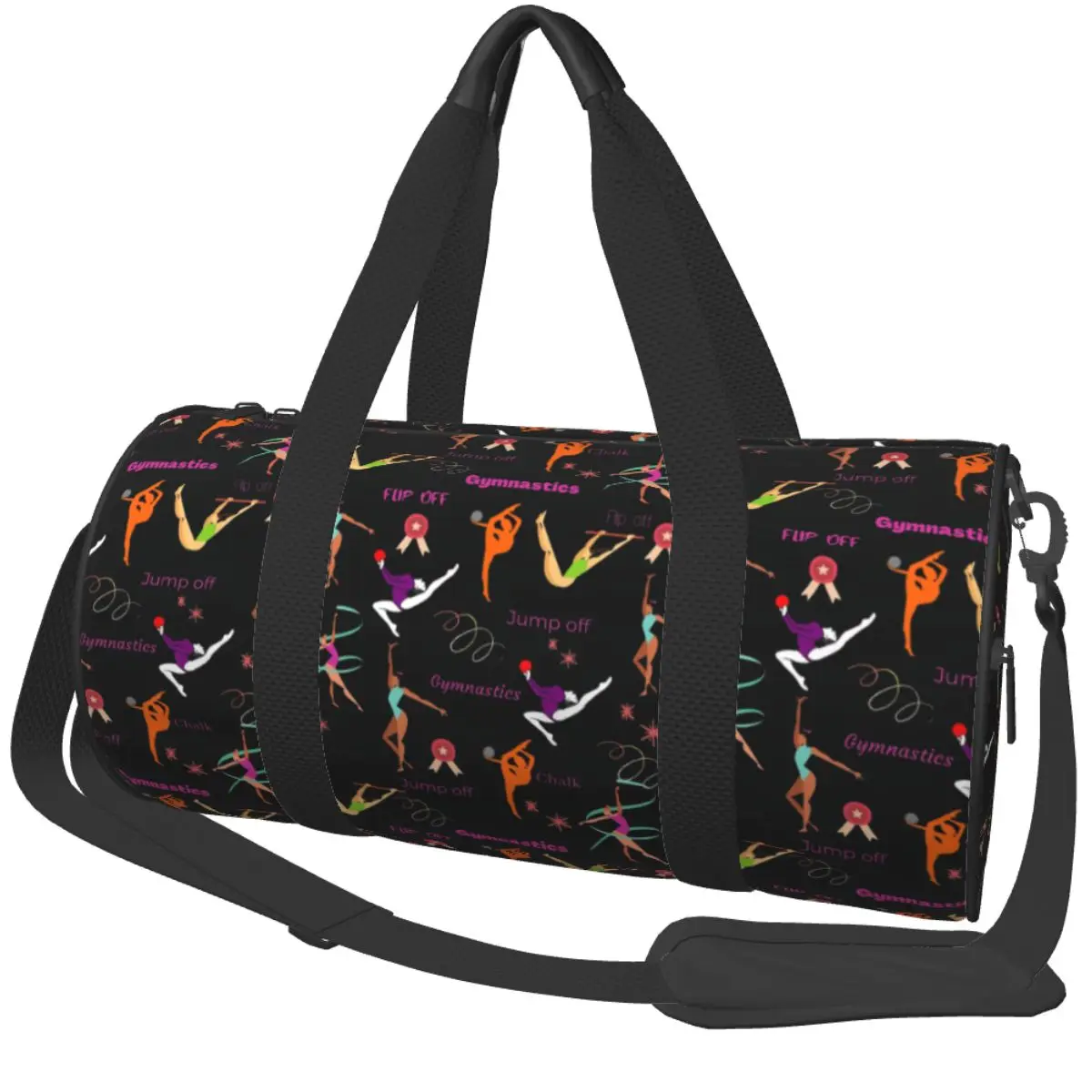 Gymnastics Lovers Print Sports Bags Training Gym Bag Large Capacity Graphic Handbags Men Custom Portable Fitness Bag