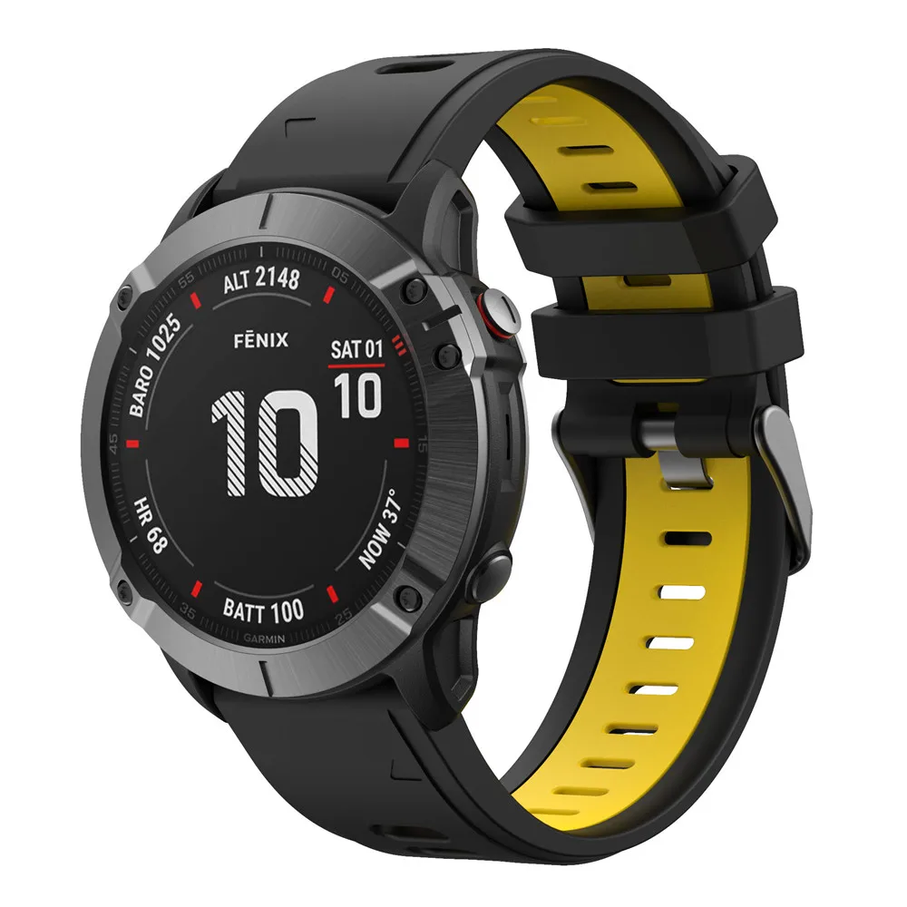 BEHUA 22mm 26mm Ersatzarmband für Garmin Fenix 6X 6X Pro 7X 8X Uhrenarmband mit Easy Fit Schnellverschluss Uhrenarmband Correa – Detail 18