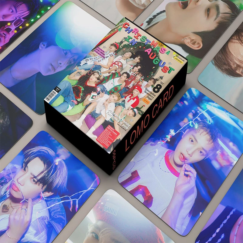 54 قطعة/المجموعة/مجموعة من بطاقات Kpop THE BOYZ Lomo بطاقة PHANTASY Photocard الألبوم السادس THRILL-ING الوافدين الجدد K-pop هدية مروحة عالية الجودة