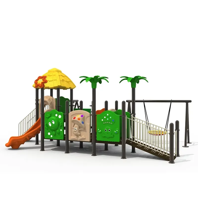 Multi Sensory Playground Equipment Wheelchair Accessible with Swing Seesaw Sandbox for Special Needs Children