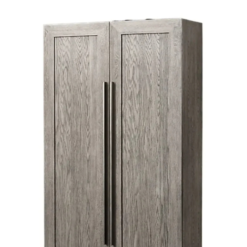 Modern simple solid wood wardrobe storage home bedroom French country retro living room bookcase