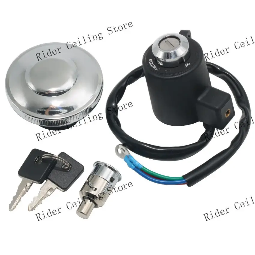 Motorcycle Ignition Switch Fuel Tank Cap Kit For Harley Davidson XL1200 XL1200C XL1200S XR1200 XR1200X XL883 XL883C XL883HUG