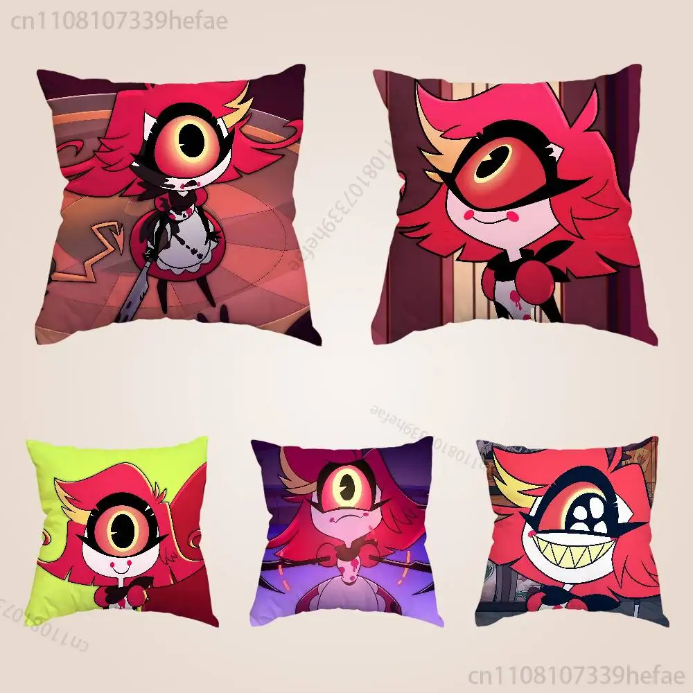 H-Hazbin Hotel Niffty Throw Pillow Case For 45x45cm,55x55cm,30x30cm For Home Bedroom Decoration And Protector