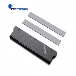 Remplissage EZEMOD-Dissipateur thermique DDR5 en aluminium pour ordinateur, gilet de mémoire Composants informatiques, refroidisseur, ensemble de 2 pièces MEO-PM0AB-F