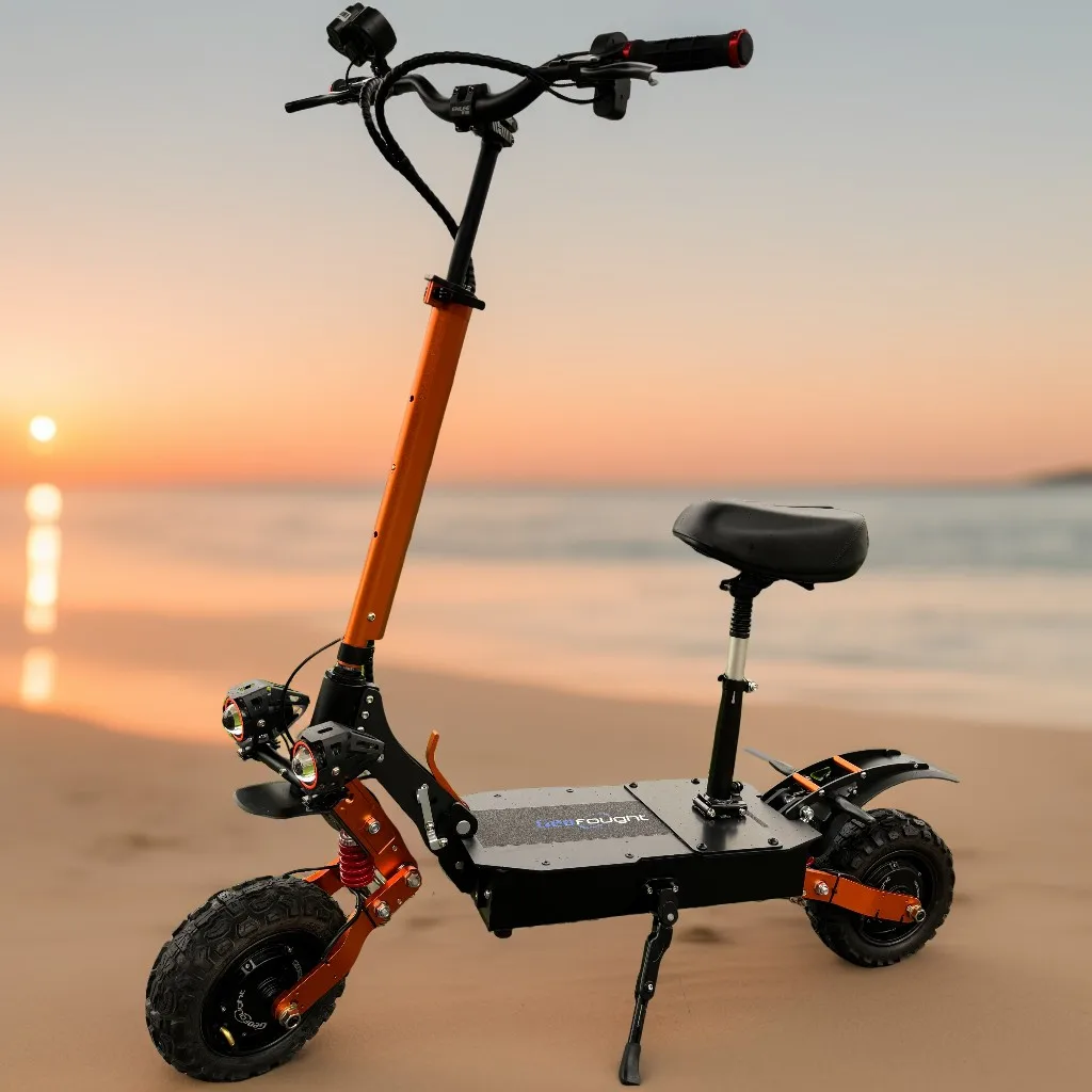 53MPH Powerful 11inch Adult Electric Scooter C-type Spring Damping 6000W Dual Motor 60V Scooter with Sest