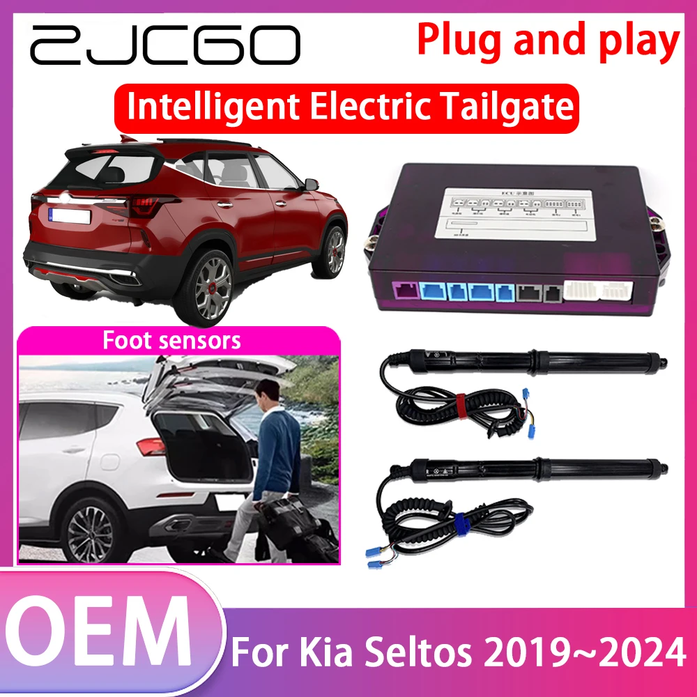 

ZJCGO Electric Tailgate Lift Drive Trunk Opening Tail Gate Lift Soft Close For Kia Seltos 2019~2024