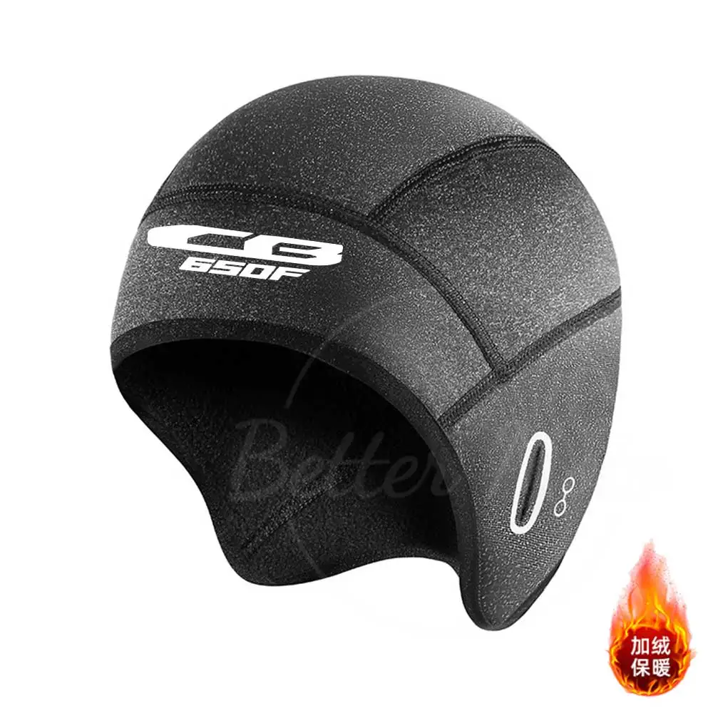 For HONDA CB650F Winter Warm Cycling Cap Men Women Thicken Balaclava Hat Neck Scarf Unisex Outdoor Windproof Hooded Face Mask