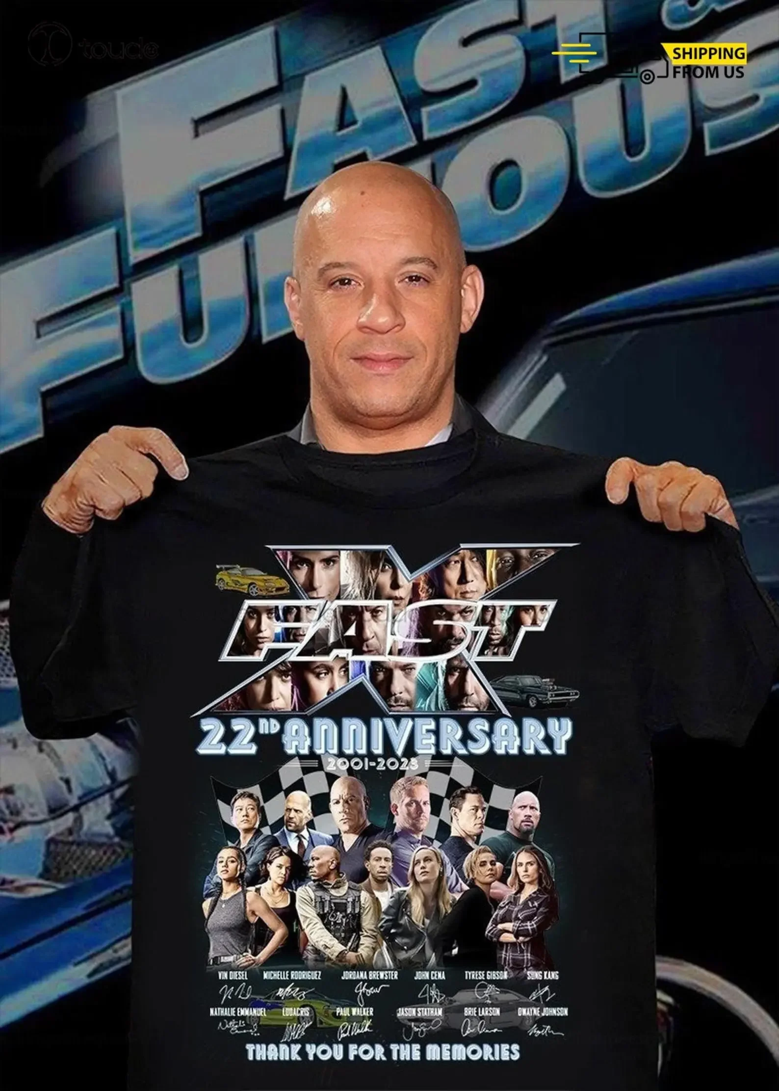 Fast And Furious Shirt Fast And Furious Anniversary Shirt Thank You For The Memories Shirt Fast X Movie Shirt Japanese Shirt