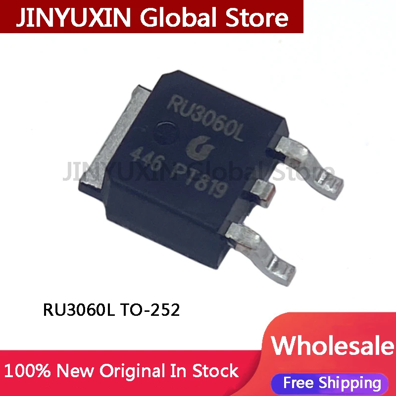 20-50 Uds RU3060L TO-252 SMD MOSFET Chip IC de canal N en Stock al por mayor