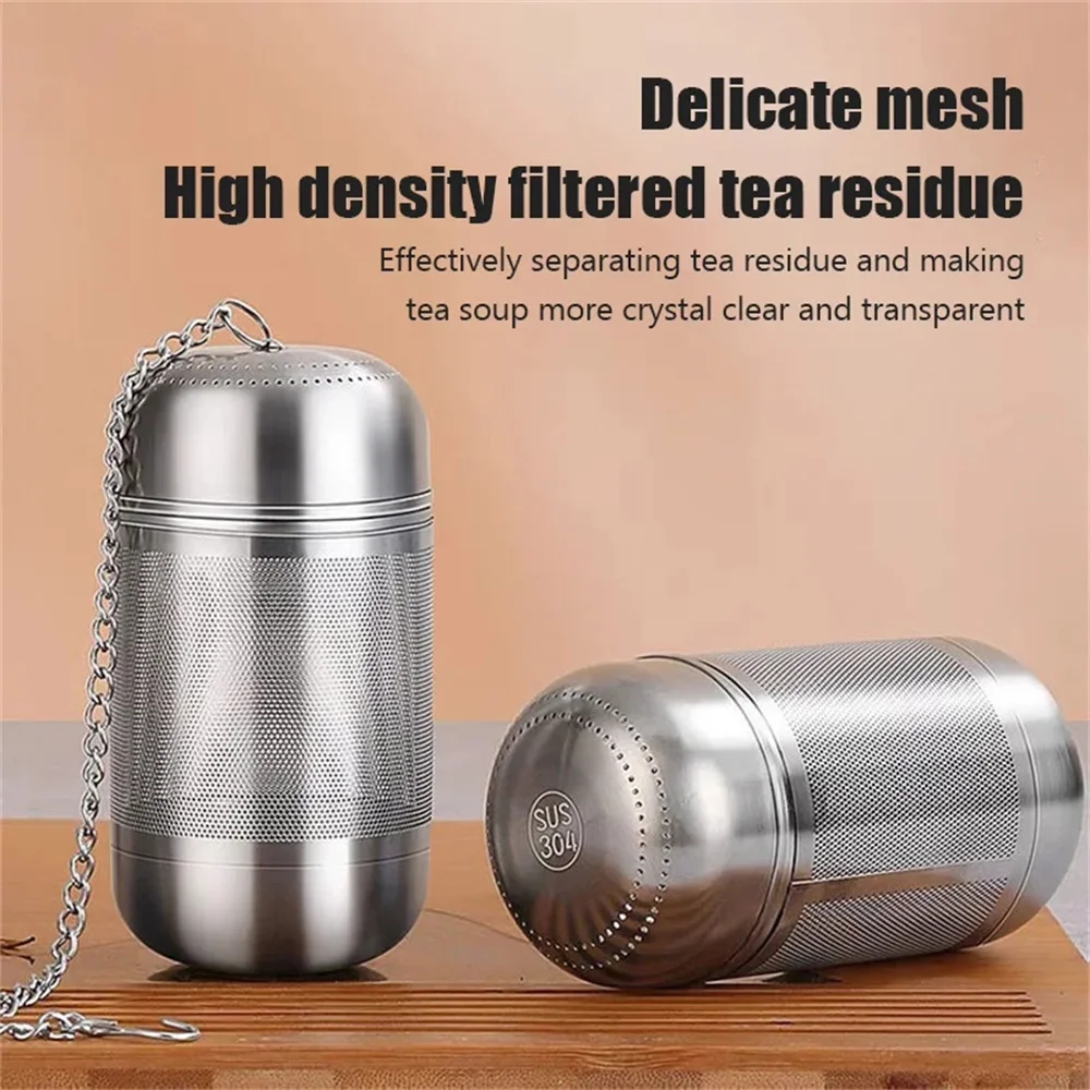 Stainless Steel Tea Infuser Tea Leaves Spice Seasoning Ball Strainer Teapot Fine Mesh Coffee Filter Teaware Kitchen Accessories