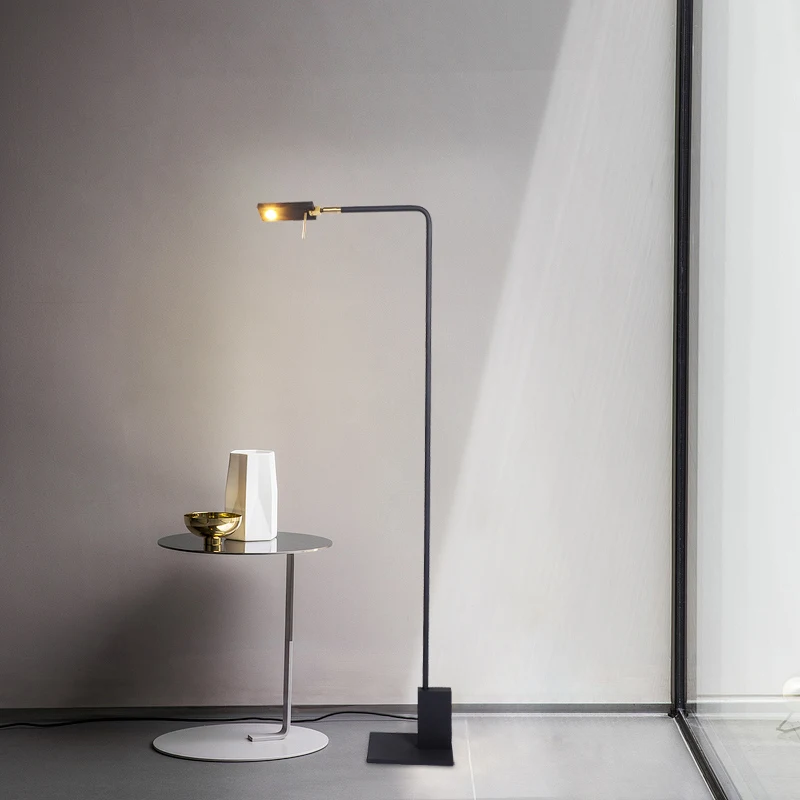 Simple post-modern American wrought iron sofa LED vertical desk lamp