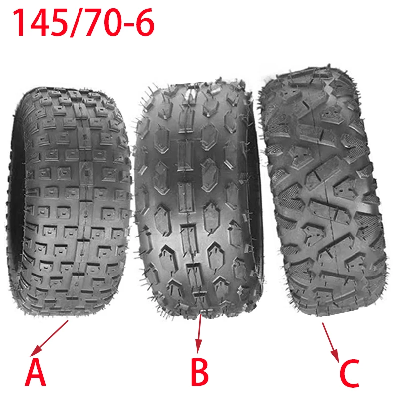 

6 Inch ATV Tire 145/70-6 four wheel vehcile Fit for 50cc 70cc 110cc Small Front Or Rear Wheels