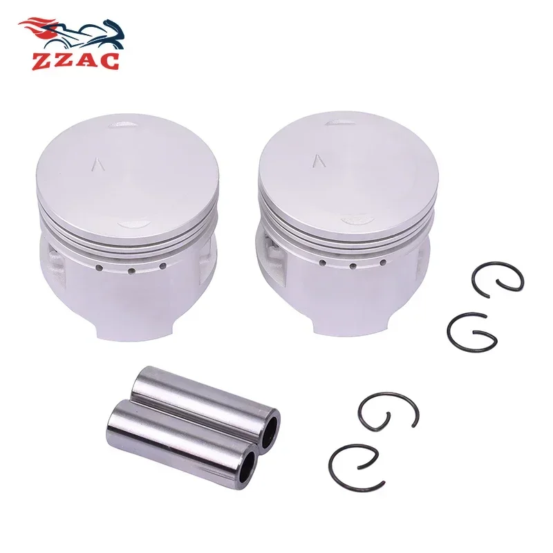 2 Sets 49mm 49.25mm 49.5mm 49.75mm 50mm STD +25 +50 +75 +100 Piston and Ring Kit for YAMAHA BREEZE 1996-2004 GRIZZLY 125 YFM125