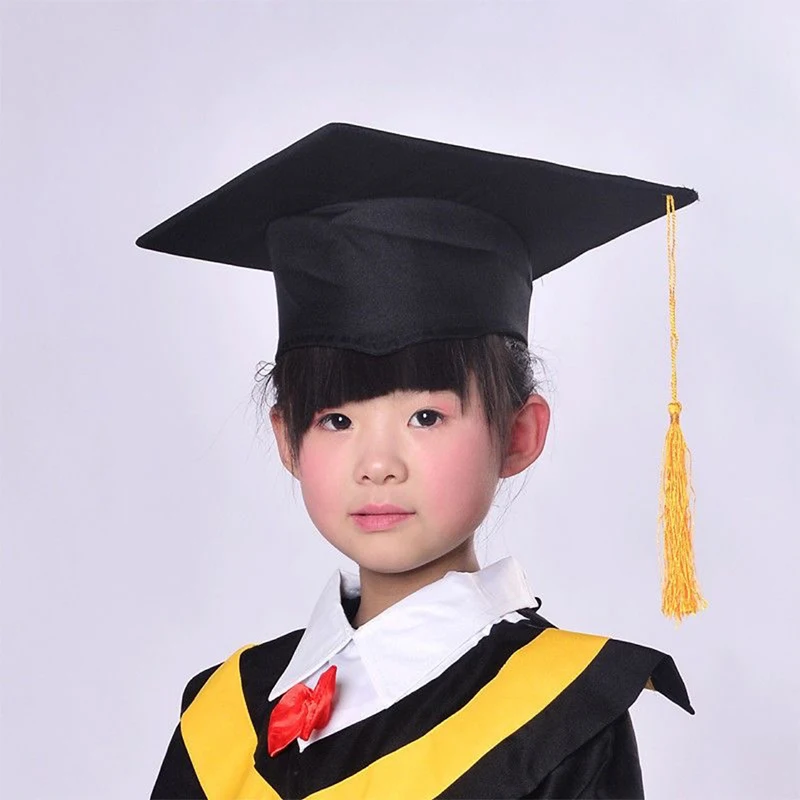 

Детская выпускная шапочка (капелюшок) с кисточками, квадратная, декоративная, унисекс, для мальчиков и девочек, для выпускного вечера, шапка-хиронимус