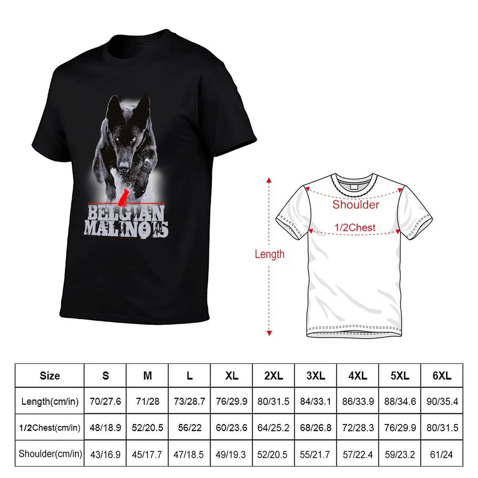 Belgian Malinois T-Shirt shirts graphic oversizeds mens fashion