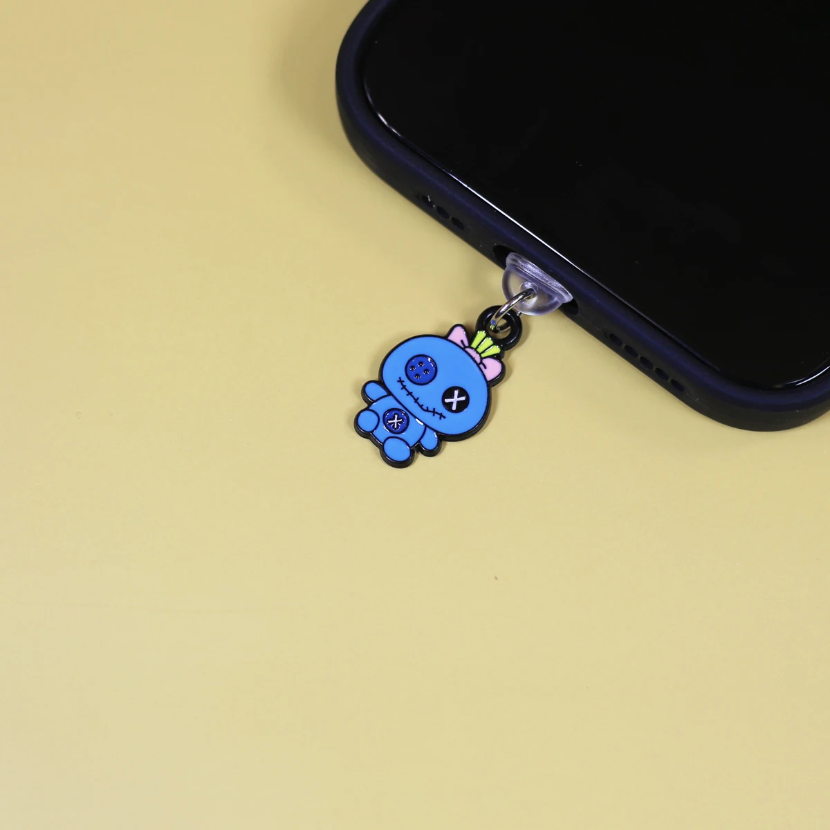 Halloween phone dustproof plug small monster ghost phone accessory pendant for iPhone/for Samsung Type-C port metal pendant