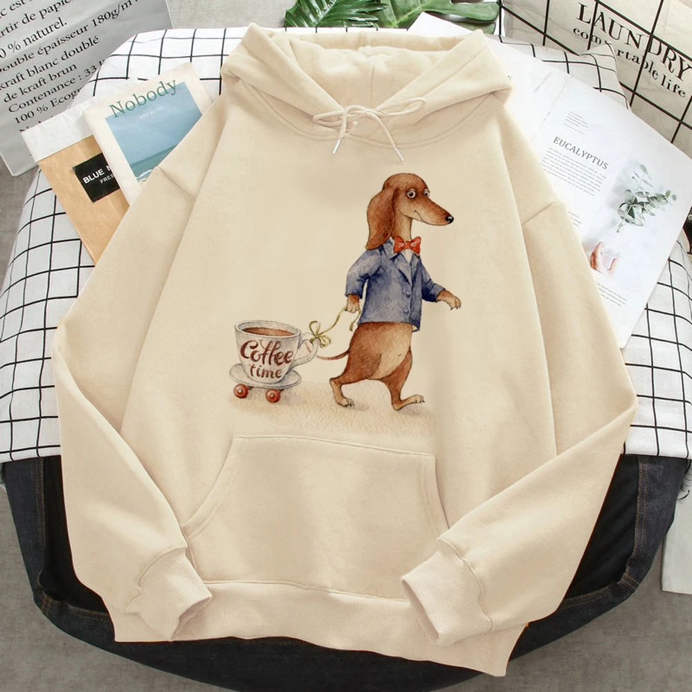 Dachshund hoodies women long sleeve top 90s anime sweat y2k Pullover clothes female anime Hooded Shirt