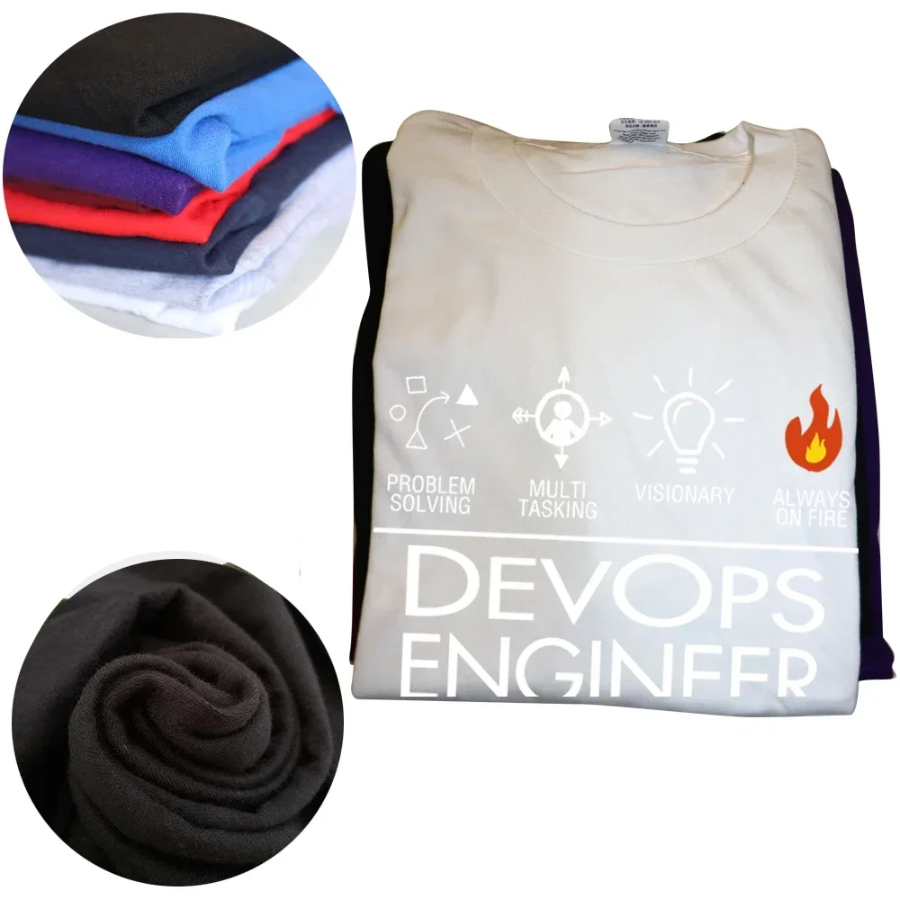 Funny DevOps Engineer sempre su Flra T-shirt Summer Graphic Cotton Streetwear manica corta regali di compleanno T-shirt abbigliamento uomo