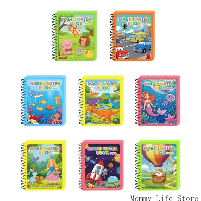 Travel Friendly Water Coloring Art Livre pour les enfants Activité coloration imaginative