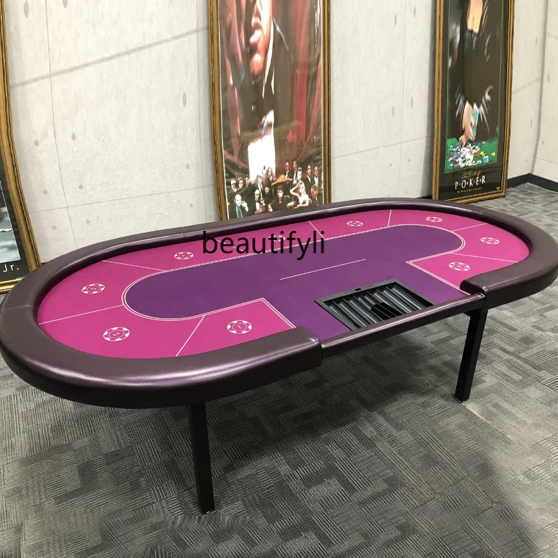 Texas Poker Brand New Design with Seat Bit Line Professional Competition Table Texas Poker Table