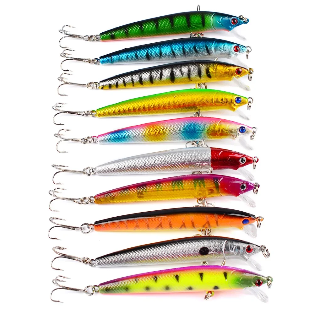 Clearance sale Classic 10 Color 9.5cm/8.5g Minnow Lure wholesale Hard Bait fishing accessories  fishing tackle