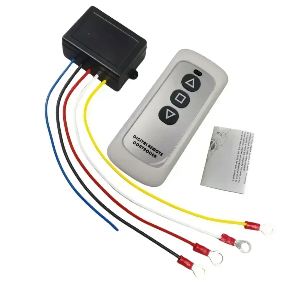 

Car Electric Winch Wireless Remote Control 12V with Receiver Operating on Stable Frequencies 315/434MHz for Remote Use