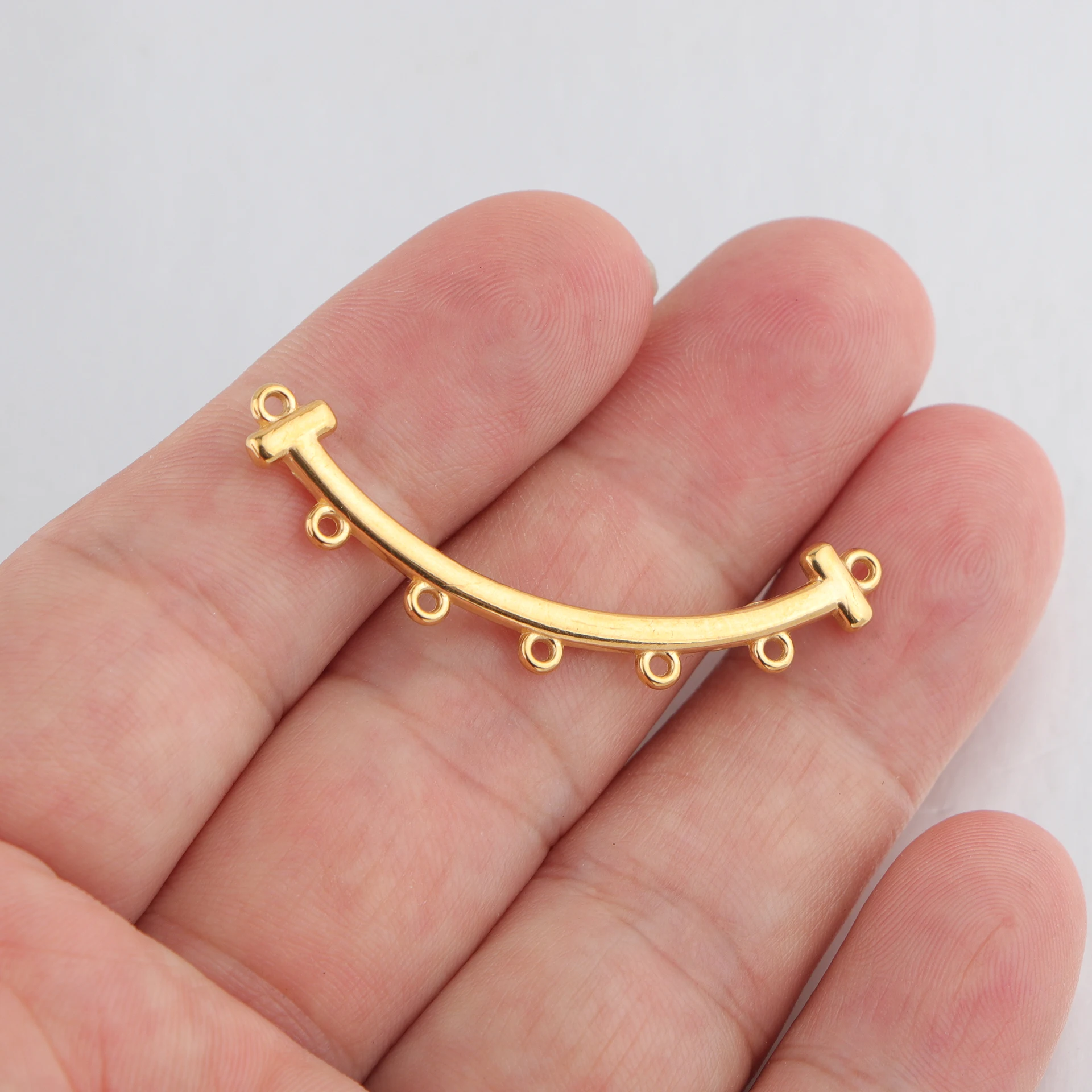 20pcs/lot Stainless Steel Bohemia Necklace Bracelet Layer Multi-Hole Pendants Charm Connector for DIY Jewelry Making Accessories