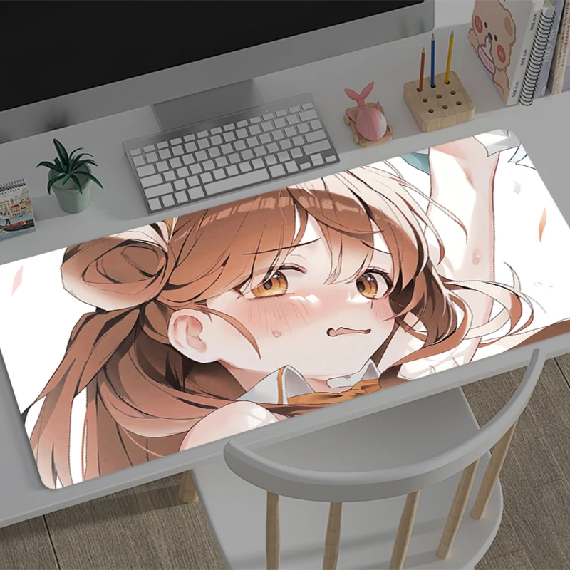 Alas Mouse Hitam Besar Bertahan Hidup Abadi Kembali Karet Keyboard Mouse Karpet Anti-Slip Gamer Mouse Pad Coaster PC Karpet Mousepad