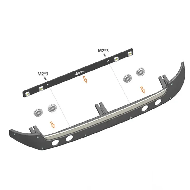 1 Set Weiße Sonnenblende Scheinwerfer Spannung 5 V für 1/14 Tamiya RC Lkw Auto BENZ ACRTOS AROCS 3363 1851 Diy Teile Spielzeug