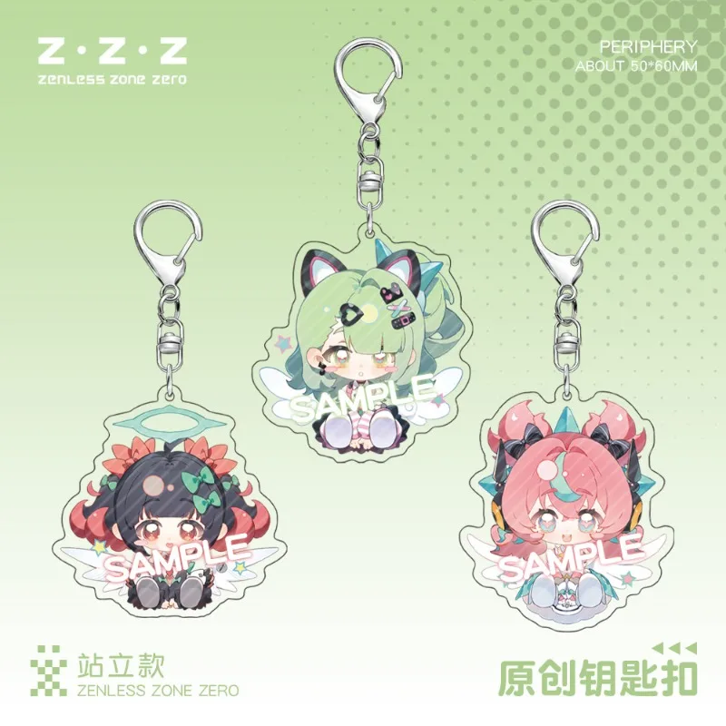 Брелок Zenless Zone Zero: Ангелы заблуждения (мужской), Ария (женский), акриловый брелок, подвеска Наньгун Юй, подарок для фанатов Sunna Cos Girls