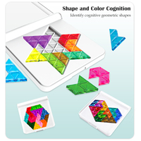 Geometric Figure Puzzles Toys, Logical Thinking Training Fun Tabletop Games Multiple Shapes Colors For Children