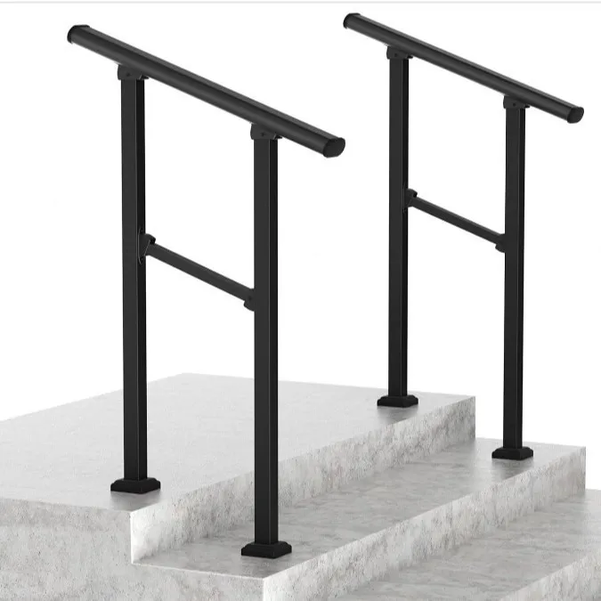

Cross-border Industrial Wind Outdoor Door Stair Handrail Loft Wrought Iron Railing Porch Railing Kit