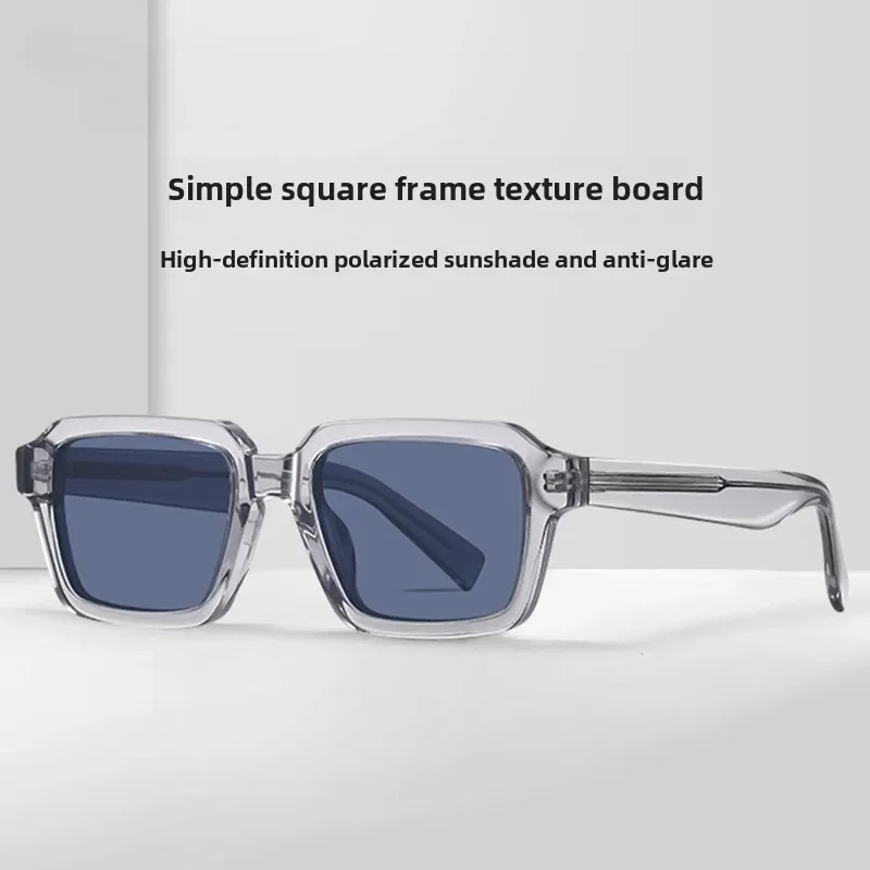 High-end Handmade Acetate Sunglasses Trendy Street Shooting Polarized Sunglasses Neutral Retro Anti-ultraviolet Sun Glasses