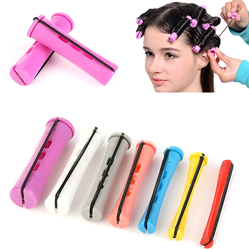 12pcs Hair Perm Rods Short Cold Wave Rods Hair Curler No Heat Perming Rods Hair Curling Rollers Curlers Curling Hair Tools