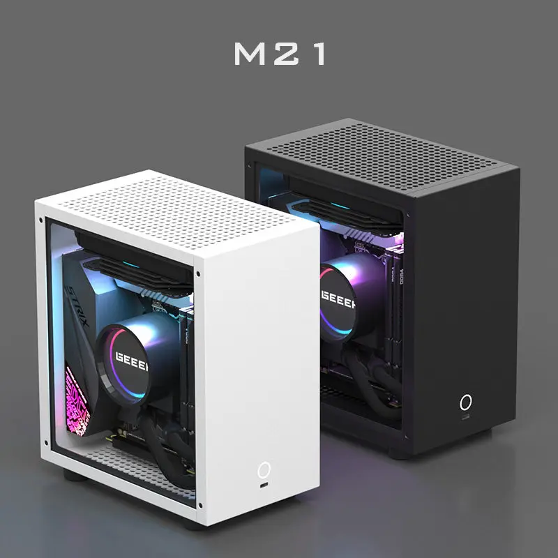 M21M31 itx chassis 120 water-cooled, half-height graphics card, small 1U power supply