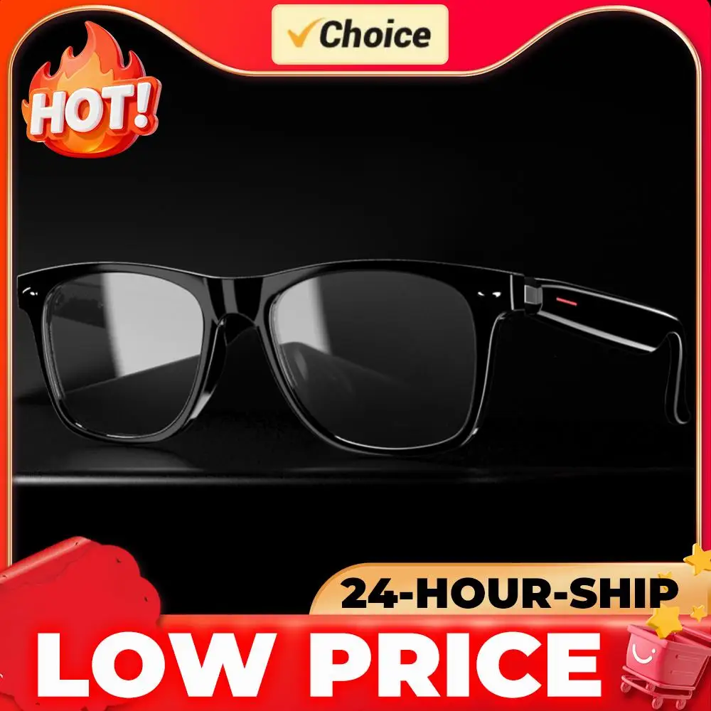 Camera Glasses Remote Shooting BT Audio Glasses Open Ear Sound Mic & Speakers Outdoor Sport Glasses with Camera for Women Men