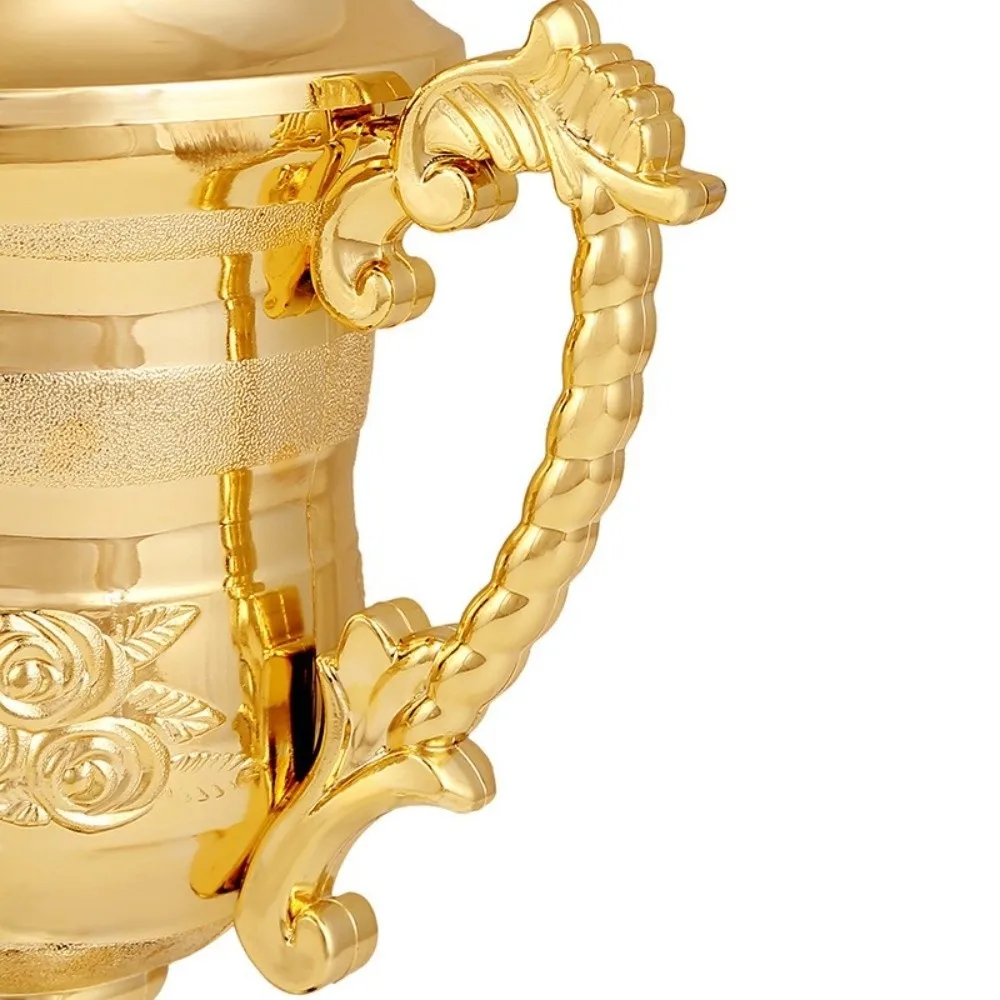 

Новая золотая наградная чаша из розового пластика в форме цветка магнолии для школьных соревнований и награждений